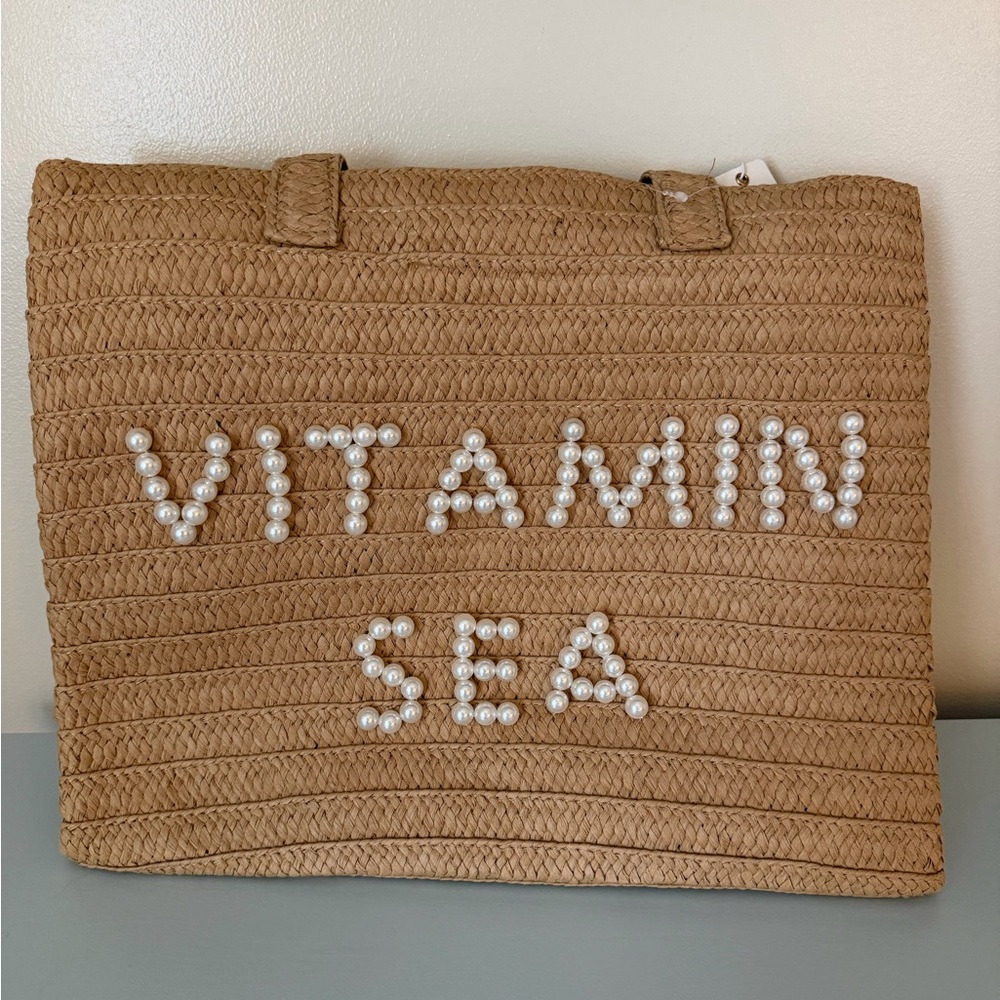 Urban Expressions Woven Tan Tote